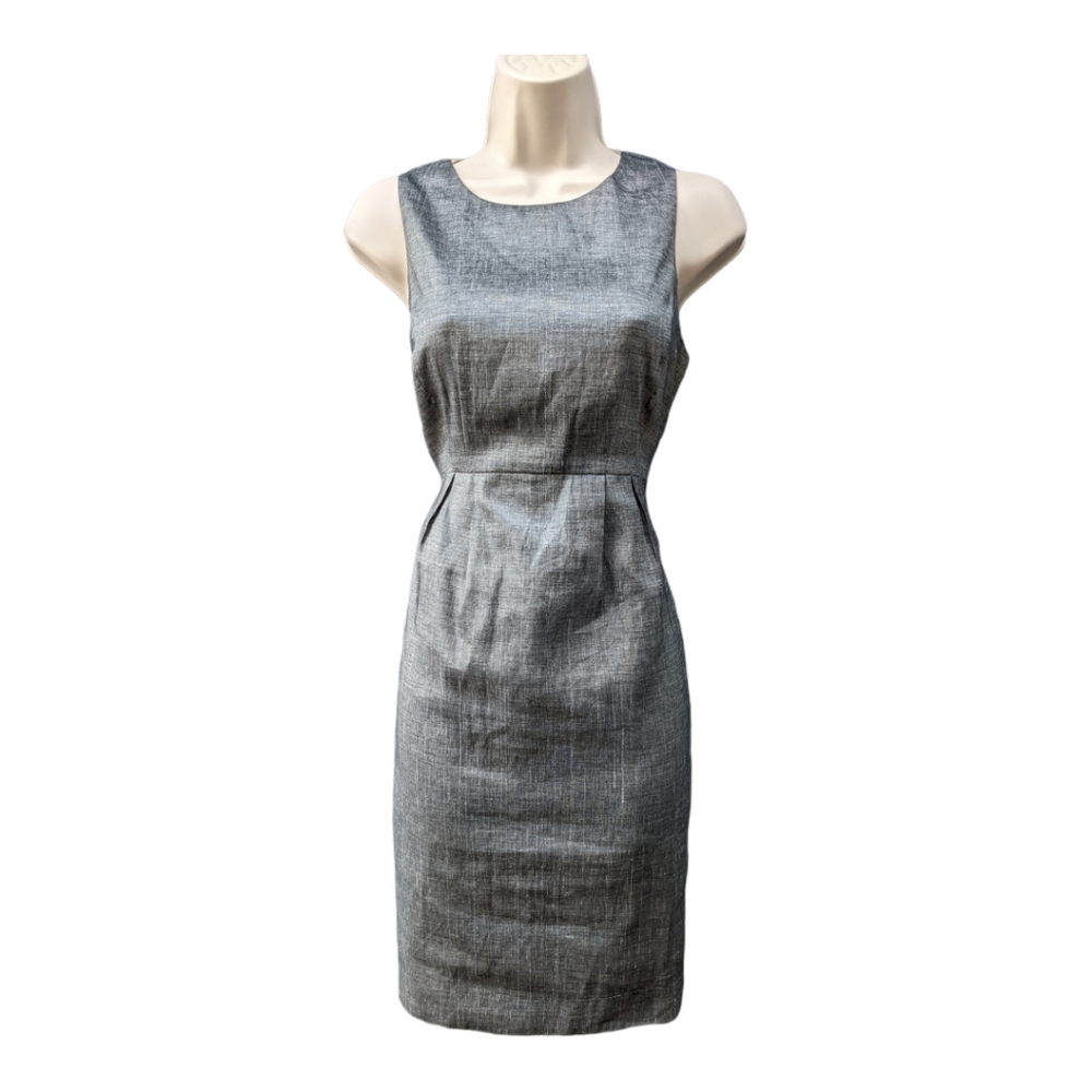 Anthropology SINE Dress US Size 8 or 6 gunmetal silver gray